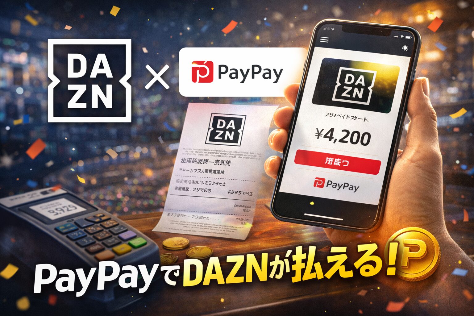 PayPayでDAZN支払い